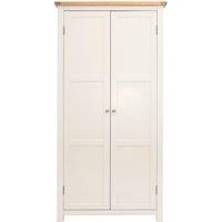 Cabinet Bits Maggiori 2 Door Wardrobe Chrome Knob in Off-White