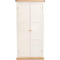 Cabinet Bits Trevi 2 Door Wardrobe Wood Knob in Off-White