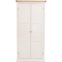 Cabinet Bits Castelli 2 Door Wardrobe Wood Knob in Off-White