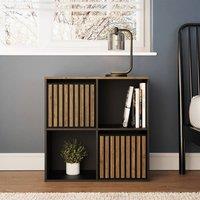 GFW Kube 2x2 Shelf Storage Cube in Dark Brown