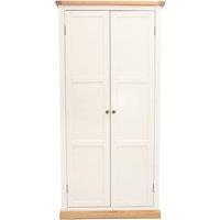 Cabinet Bits Trevi 2 Door Wardrobe Brass Knob in Off-White