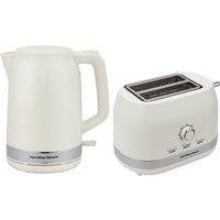 Hamilton Beach Ella Latte Kettle & Toaster Set in Cream
