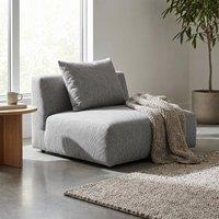 Abakus Direct Tokyo Single Seat Basket Weave Fabric with Deep Seats in Grey