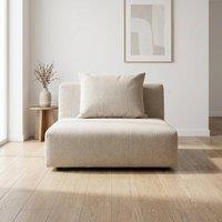 Abakus Direct Tokyo Single Seat Basket Weave Fabric with Deep Seats in Light Sand