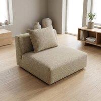 Abakus Direct Tokyo Single Seat Basket Weave Fabric with Deep Seats in Beige