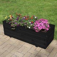 Access Garden Products Pine raised trough planter (L) 120cm (H) 40cm (D) 40cm in Black