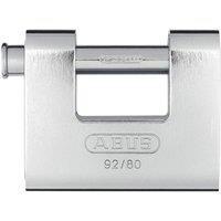 ABUS Mechanical 92 Series Monoblock Shutter Padlock | Size: 80mm