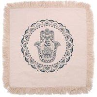 KDMD Beige Hamsa Mandala Cushion 60x60cm - Stylish & Durable Decor | Size: 60x60 cm