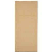 Berkfield Home Rug Natural Sisal 66x150 cm in Brown | Size: 100 cm diameter