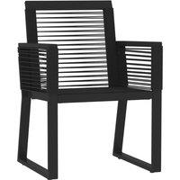 Berkfield Home Decorative 7 Piece Garden Dining Set Black