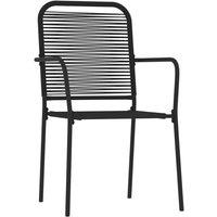 Berkfield Home Elegant 7 Piece Garden Dining Set Black