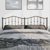 Berkfield Home Metal Headboard Black 193 cm