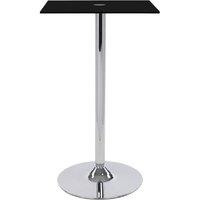 netfurniture Metropolitan Poseur Table Square Black Glass