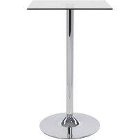 netfurniture Horizon Poseur Table Square Clear Glass