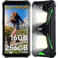 OUKITEL G5 Rugged Smartphone 16GB+256GB, 6300mAh, Dual Camping Light, IP68 in Green