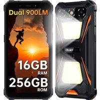 OUKITEL G5 Rugged Smartphone 16GB+256GB, 6300mAh, Dual Camping Light, IP68 in Orange