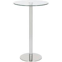 netfurniture Deluxe Como Poseur Table Round Clear Glass