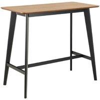 netfurniture Chelsea Bar Table in Oak & Black