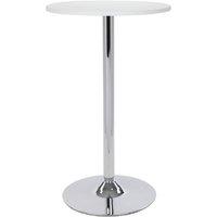 netfurniture Horizon Poseur Table Round White Wood