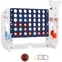 CASART Giant 4-to-Score Game Set Jumbo Connect Four Game Blue