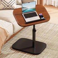 FORGEVIO Side Table for Sofa Coffee End Tables for Living Room Bedside Tables in Brown