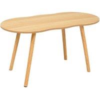 FORGEVIO Wooden Coffee Table for Living Room Sofa Centre Table Tea Tables in Brown
