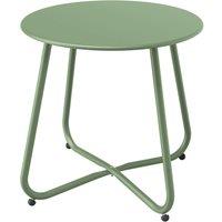 FORGEVIO Green Round Table Lightweight Garden Snack Table