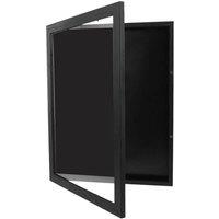 FLAVORA Shirt Display Frame Sports Uniform Case Shadow Box in Black | Size: 500mm