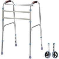 NESTLUNE Folding Walking Frame Lightweight Walker Adjustable in Silver