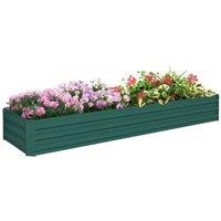 NESTLUNE Galvanised Raised Bed for Garden, Outdoor Elevated in Green | Size: 1.25kg