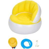 FLAVORA Yellow Inflatable Blow Up Sofa Chair | Size: 0.6m2