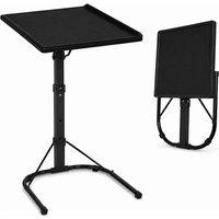 FLAVORA Black Adjustable Folding Laptop Bed Sofa Table | Size: 0.6m2