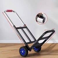 EONLION Folding Foldable Hand Trolley in Black | Size: 1000mm 2000mm