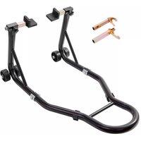 VOGREX Heavy Duty Motorcycle Rear Paddock Stand DIY Repair UK in Black