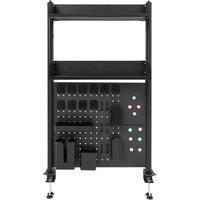 VOGREX Clip-On Desktop Bookshelf Countertop Storage Organizer in Black