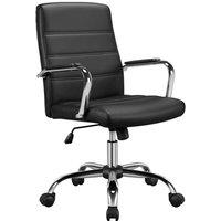 Kelvenix Home Office Chair Leather Black | Size: 0.6m2