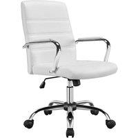 Kelvenix Home Office Chair Leather White | Size: 0.6m2