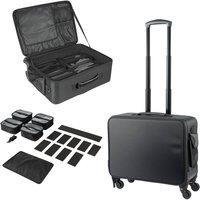 Nordara Canvas Salon Trolley w/ Wheels in Black