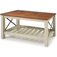 FORGEVIO Cottage Bench White Painted Pine Wooden Seat Slatted Storage Shelf