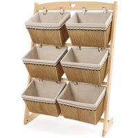 Havendro 3 Tier Wooden Storage Display Rack in Natural