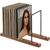 Nordara Metal Rack 50 Album Display Stand in Brown