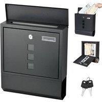 SPETLEK POST BOX LARGE LETTER MAIL BOX in Black