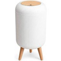 Havendro 10L 41x23cm Press Top Trash Bin in White | Size: 41x23 cm