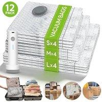 NESTLUNE Vacuum Storage Bags Wireless Electric Air Pump in Silver