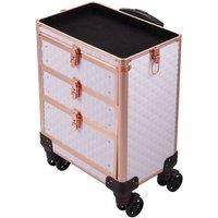 VOGREX 5 in 1 Beauty Trolley 3 Drawers Vanity Nail Makeup Storage Case