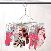 Nordara Folding Sock & Underwear Dryer 20 Clips in Silver