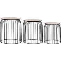 Berkfield Home Coffee Tables 3 pcs Black