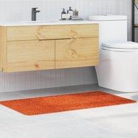 Berkfield Home Bath Mat Rectangular Orange 70x120 cm Polypropylen Non-Slip | Size: Medium