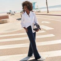 Lands' End Women's Plus Straight Leg Sport Knit Trousers in Dark Navy | Size: 28-30