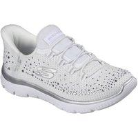 Skechers Women's Summits Brilliant Shine Trainer in White | Size: 4